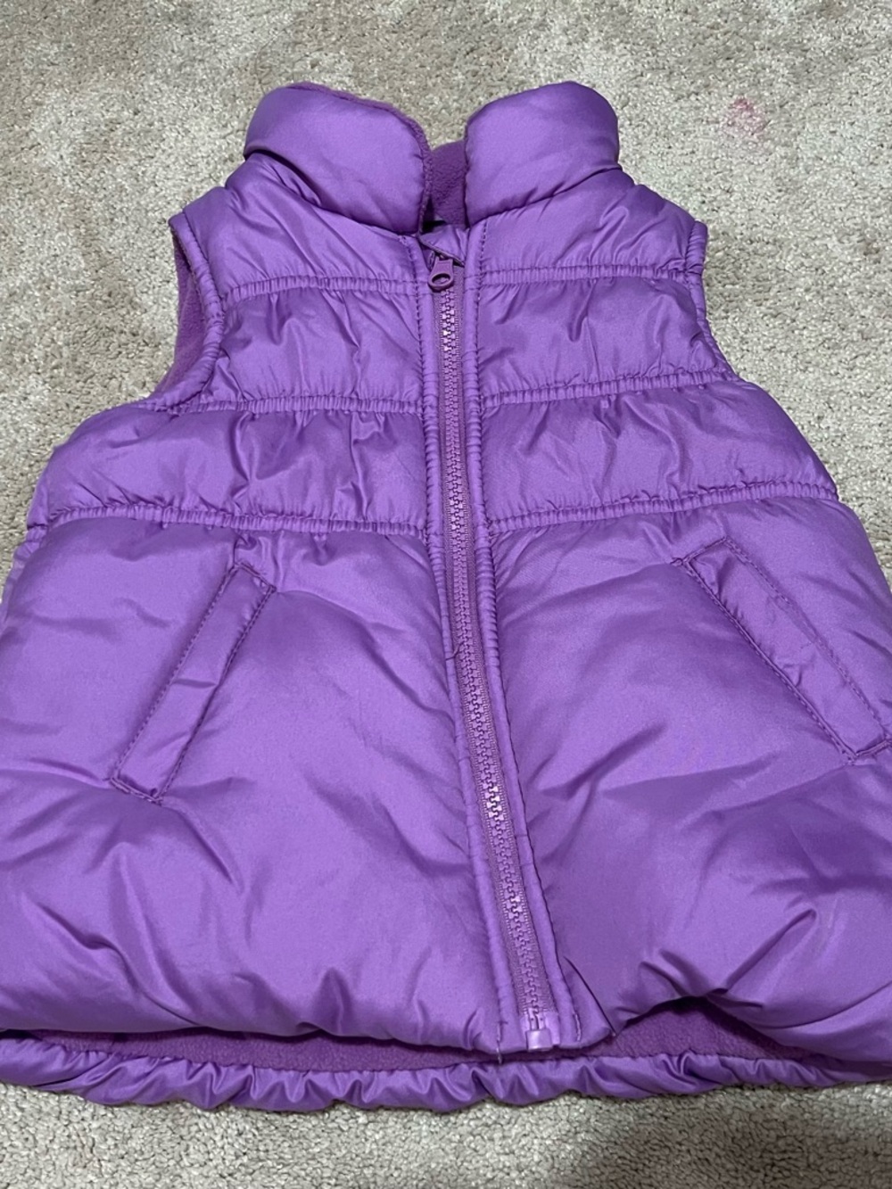 Gap Kids Purple Quilted Puffer Vest